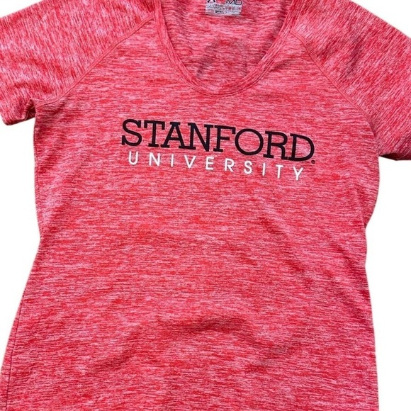 Under Armour Tops - Under Armour Stanford University T-Shirt Women's Small Red Heather Activewear